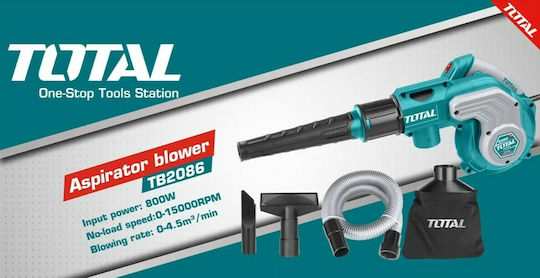 Total Blower / Vacuum Handheld Electric 800W with Volume Control
