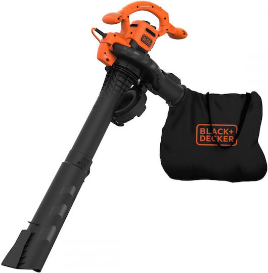 Black & Decker Листосъбирач / Издухвател Чанта за ръка Електрически 2600W с Максимална Скорост на Въздуха 315км/ч