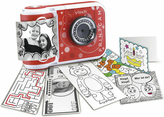 Vtech Kidizoom Print Instant Φωτογραφική Μηχανή Red