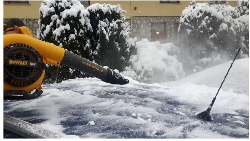 Dewalt Φυσητήρας Χειρός 54V με 1 Μπαταρία 9Ah & Ρύθμιση Έντασης με Μέγιστη Ταχύτητα Αέρα 193km/h