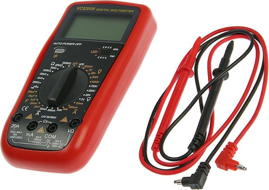 Finder Ψηφιακό Πολύμετρο True RMS με Buzzer με Μέτρηση AC / DC / Αντίστασης / Χωρητικότητας / Θερμοκρασίας 215654