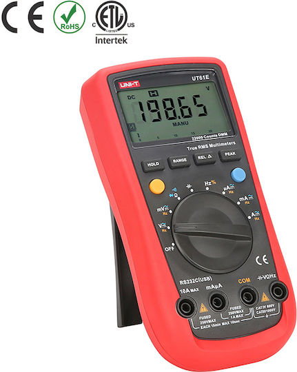 Uni-T Ψηφιακό Πολύμετρο True RMS με Buzzer με Μέτρηση AC / DC UT61E