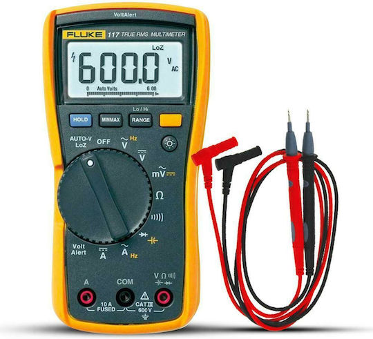 Fluke 117 Ψηφιακό Πολύμετρο True RMS με Μέτρηση AC / DC / Αντίστασης / Χωρητικότητας / Θερμοκρασίας
