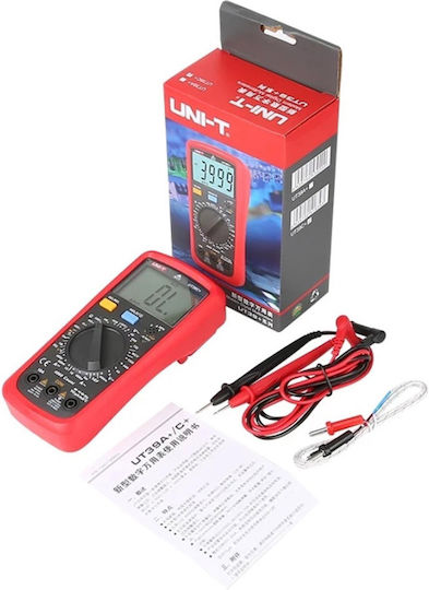Uni-T Multimetru digital cu Buzzer cu Măsurare AC / DC / Rezistență / Capacitate / Temperatură UT39C+