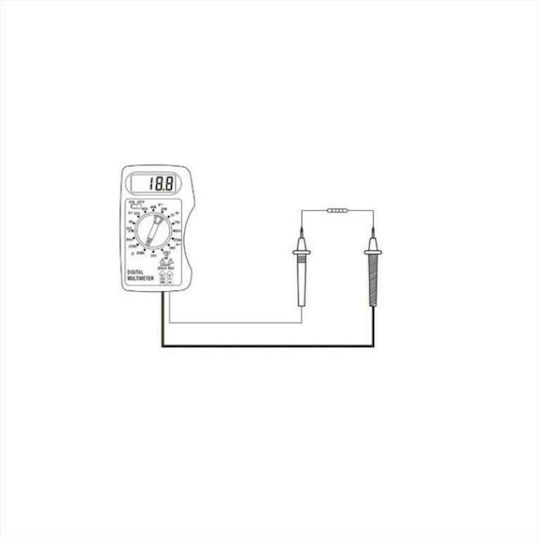 Eurolamp Digital Multimeter Pocket with AC / DC / Resistance Measurement 147-18501