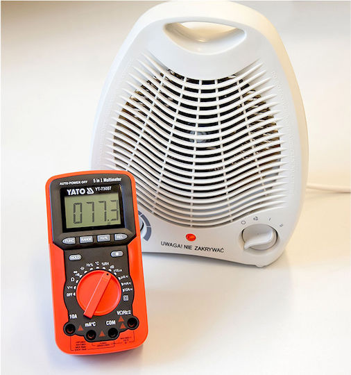 Yato Digitales Multimeter mit AC / DC / Widerstand / Kapazität / Temperaturmessung YT-73087