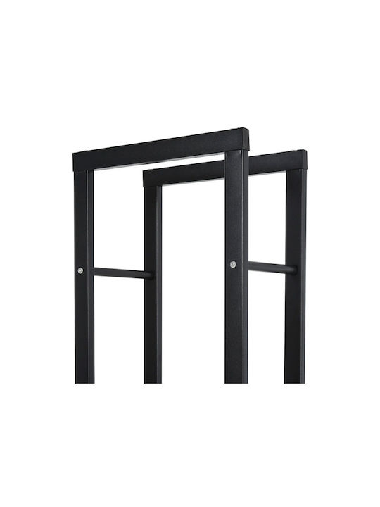 HomCom Metallisch Regal Holzlagerung 40x25x150cm