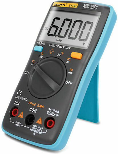 Primo Alfaone ZT101 Ψηφιακό Πολύμετρο True RMS με Μέτρηση AC / DC / Αντίστασης / Χωρητικότητας / Θερμοκρασίας