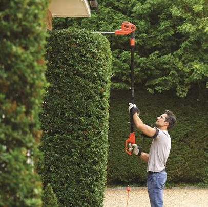 Black & Decker PH5551-QS Ηλεκτρικό Μπορντουροψάλιδο 550W Τηλεσκοπικό με Μήκος Λάμας 51cm