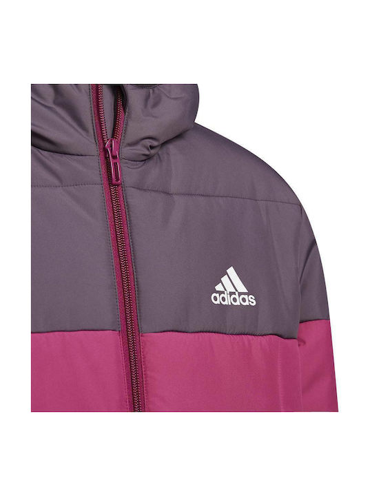 Kids Sports Jacket short Hooded Burgundy