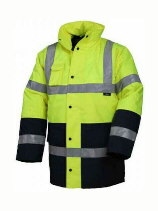 Vizwell Hamburg VWJK05 Work Jacket Reflective Yellow
