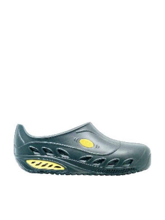Emanuele Anatomic Black Clogs