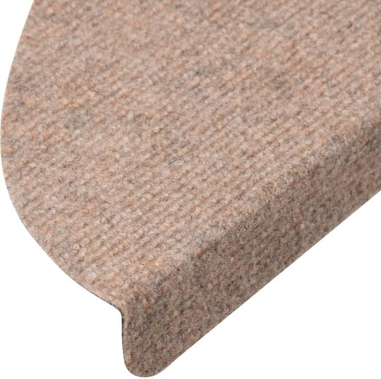 vidaXL Stair Mats Beige 56cm 136388 15pcs