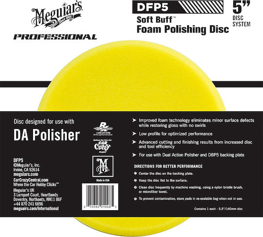 Meguiar's DFP5 Burete de polizare tampon moale 140mm