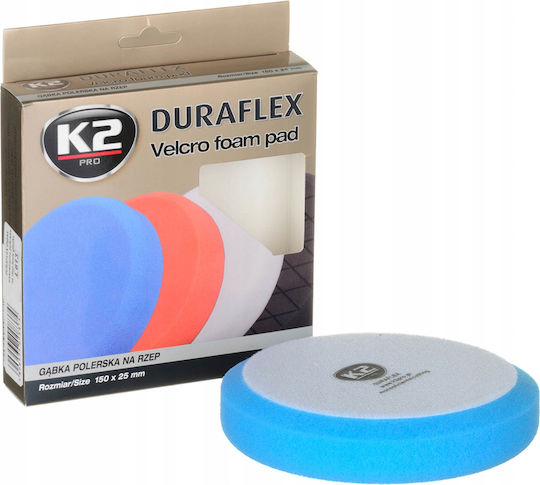 K2 Polishing Sponge 150x25mm Velcro Hard Blue L611