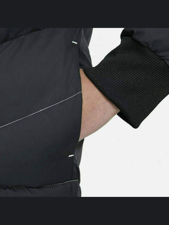 Kids' Sports Jacket Short with Hood Black Sportswear