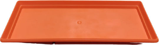 Atmosphera 350P Rectangular Plate Planter Orange 45x15cm