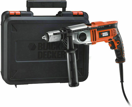 Black & Decker KR911K Κρουστικό Δράπανο 910W με Θήκη