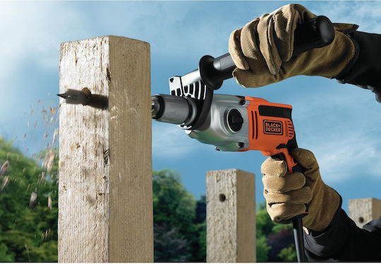 Black & Decker KR911K Κρουστικό Δράπανο 910W με Θήκη