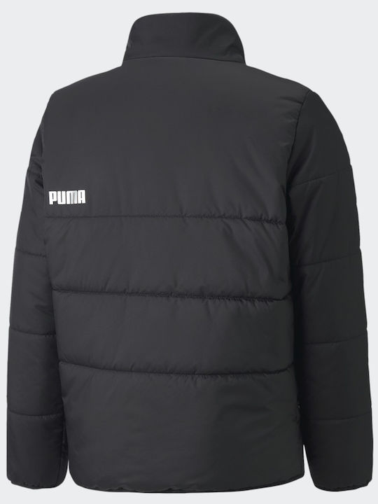 Geacă Sport Scurtă Neagră pentru Copii Essentials