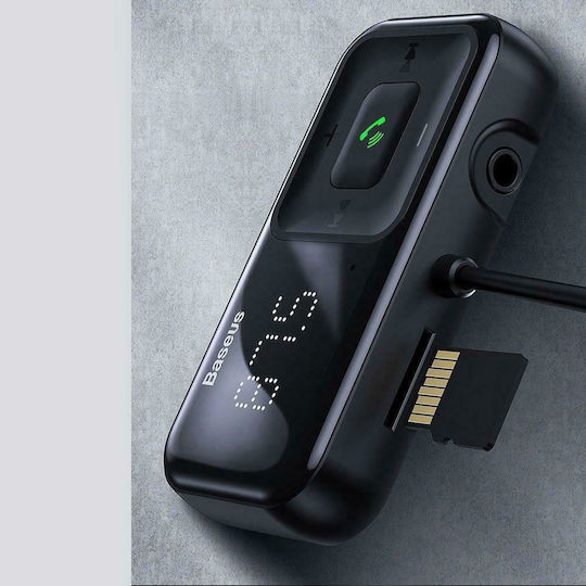 Baseus FM Transmitter Αυτοκινήτου S-16 με Bluetooth / USB / MicroSD / AUX