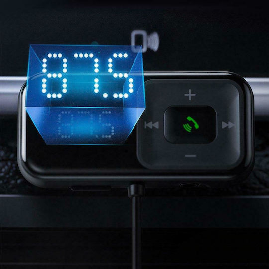 Baseus FM Transmitter Αυτοκινήτου S-16 με Bluetooth / USB / MicroSD / AUX