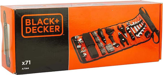 Black & Decker Θήκη Ρολό με 71 Εργαλεία