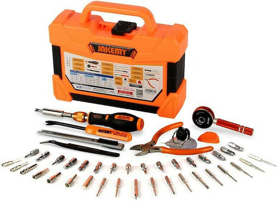 Jakemy Tool Case with 47 Electrician's Tool Set