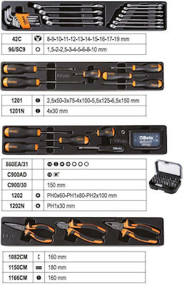 Beta 2120L-E/T91-E Tool Case with 91 Tools