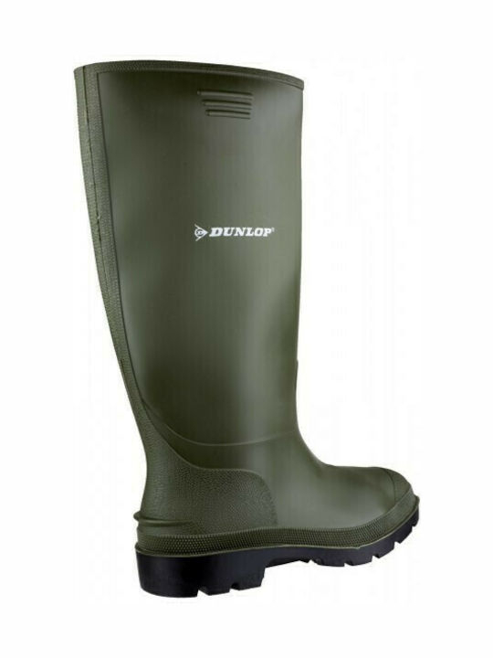 Dunlop Pricemastor 380VP Αντιολισθητικές Unisex Γαλότσες Εργασίας Γονάτου Πράσινες