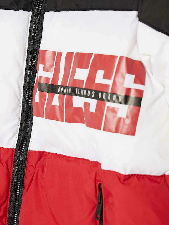Kinder Steppjacke Kurz Rot