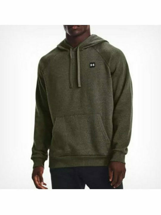 Rival Sweatshirt Fleece with Hood Khaki