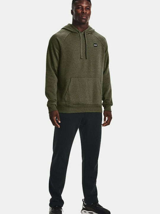 Rival Sweatshirt Fleece with Hood Khaki