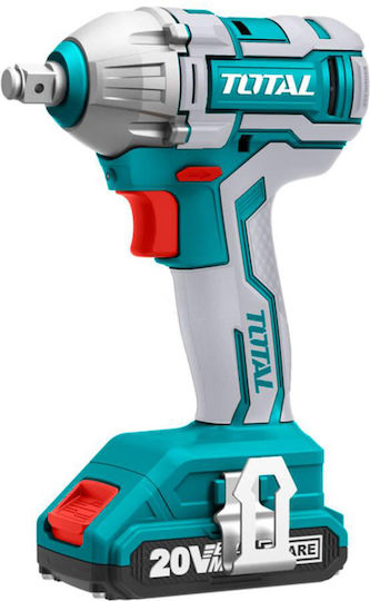 Total Brushless Impact Wrench Battery 20V 2x2Ah with Socket 1/2"