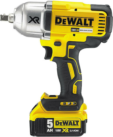 Dewalt Brushless Impact Wrench Battery 18V 2x5Ah with Socket 1/2"