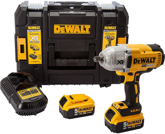 Dewalt Brushless Impact Wrench Battery 18V 2x5Ah with Socket 1/2"