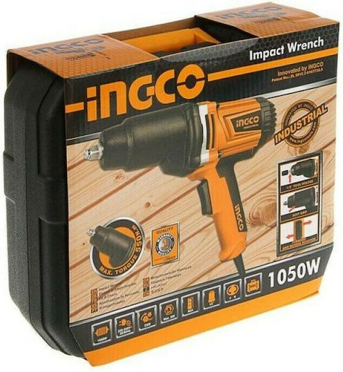 Ingco Impact Wrench Electric 1050W with Socket 1/2"