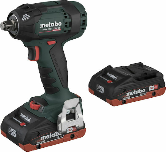 Metabo SSW 18 LTX 300 BL Безчетков Ударен гайковерт 2x4Ах с Приемник 1/2" & Hex