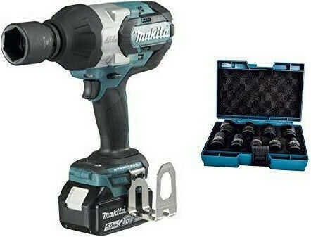 Makita DTW1001RTJ Brushless Impact Wrench Battery 18V 2x5Ah with Socket 3/4"