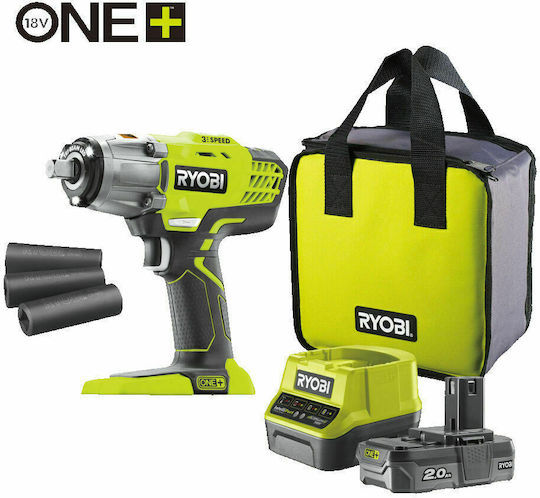 Ryobi RYLL18IW3B Ударен гайковерт Соло с Приемник 1/2" & 1/4"