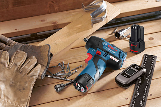 Bosch GDS 10.8 V-EC Brushless Μπουλονόκλειδο Μπαταρίας 12V Solo με Υποδοχή 3/8"