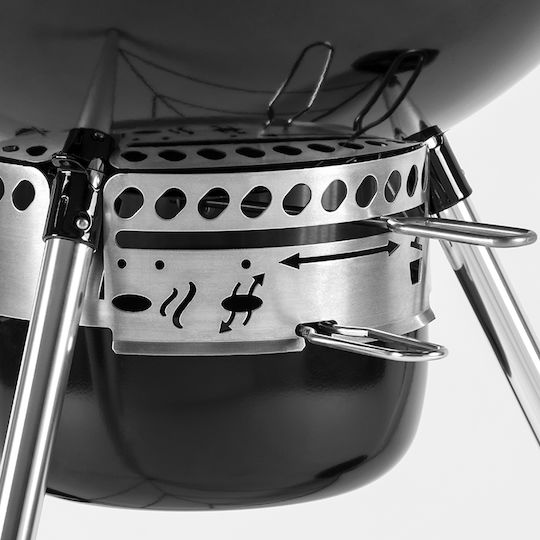Weber Master Touch GBS E-5750 Неръждаем Скара на дървени въглища Котел с Капак и Термометър 57брx57бр