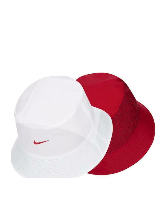 Nike Текстилно Мъжко Шапка Стил Bucket Червен / Бял