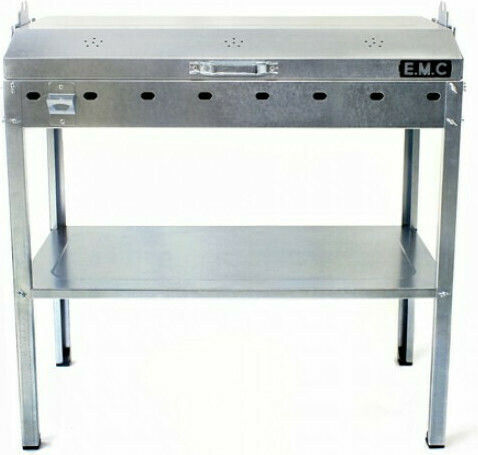 Pitsilos BBQ 800 Неръждаем Скара на дървени въглища с Капак 75брx35бр