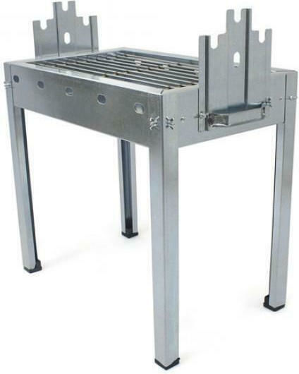 Pitsilos Galvanized Charcoal Grill 50cmx30cm
