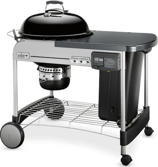Weber Performer Deluxe GBS Неръждаема Барбекю на Въглища Котел с Капак и Термометър 101x101см