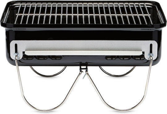 Weber Go Anywhere Stainless steel Portable Charcoal Grill with Lid 42cmx26cm