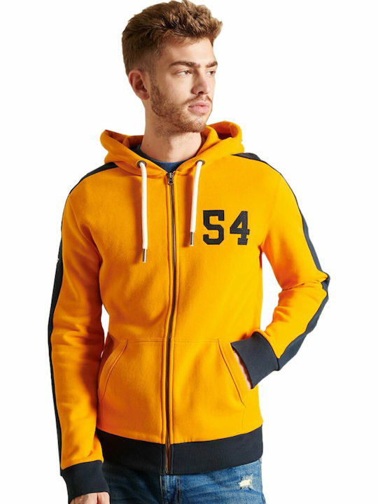 Yellow Hooded Cardigan
