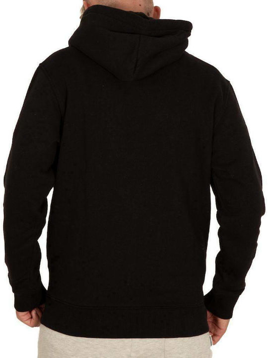 Franklin & Marshall Men's Sweatshirt with Hood and Pockets Black