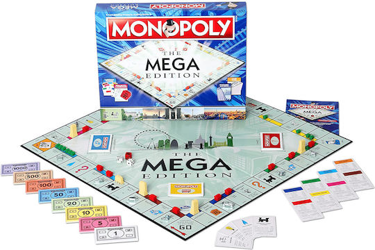 Επιτραπέζιο Παιχνίδι Mega Monopoly (English Edition) για 2-6 Παίκτες 8+ Ετών (EN) Winning Moves